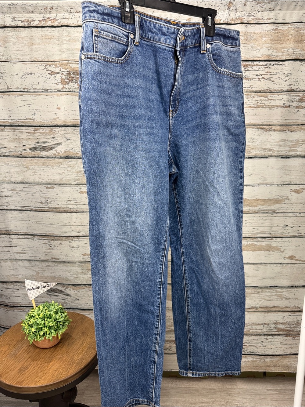 Talbots Blue Wide-Leg Flare Jeans